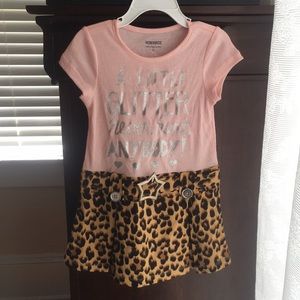 3T dress leopard print for girls
